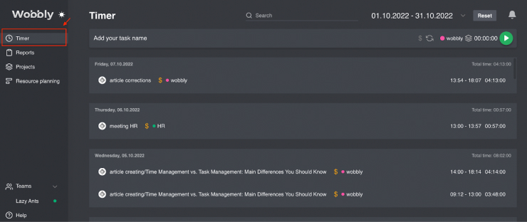 How to track work time? Image1