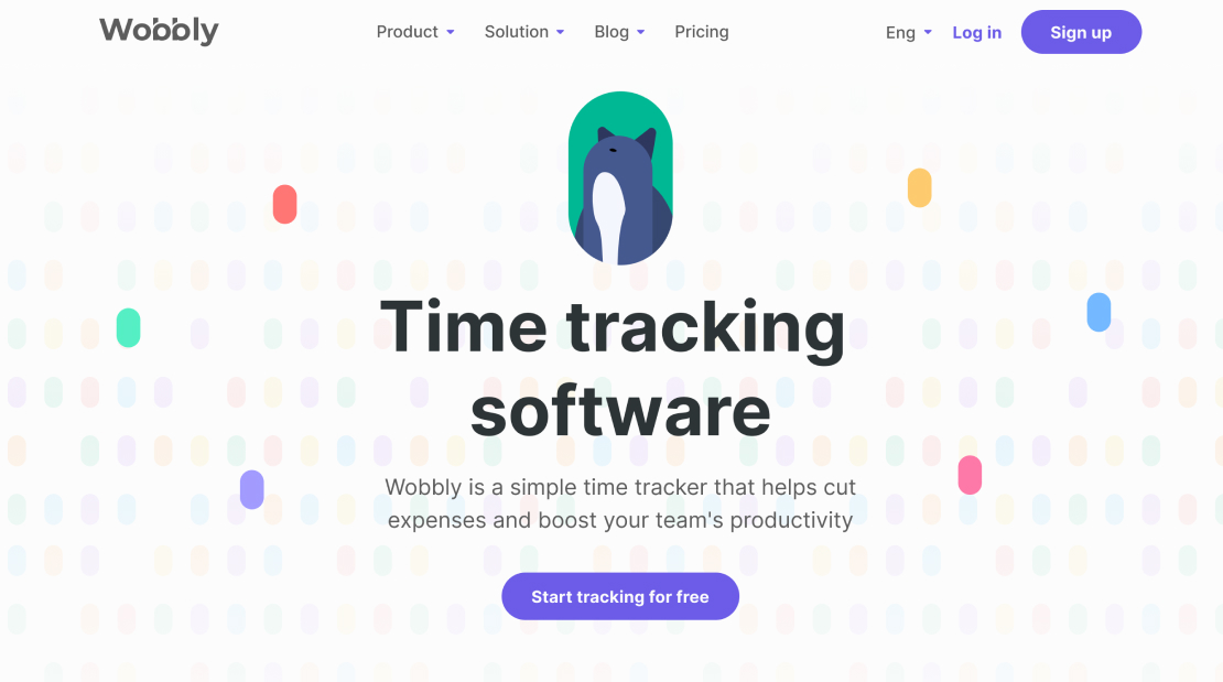Wobbly welcome page