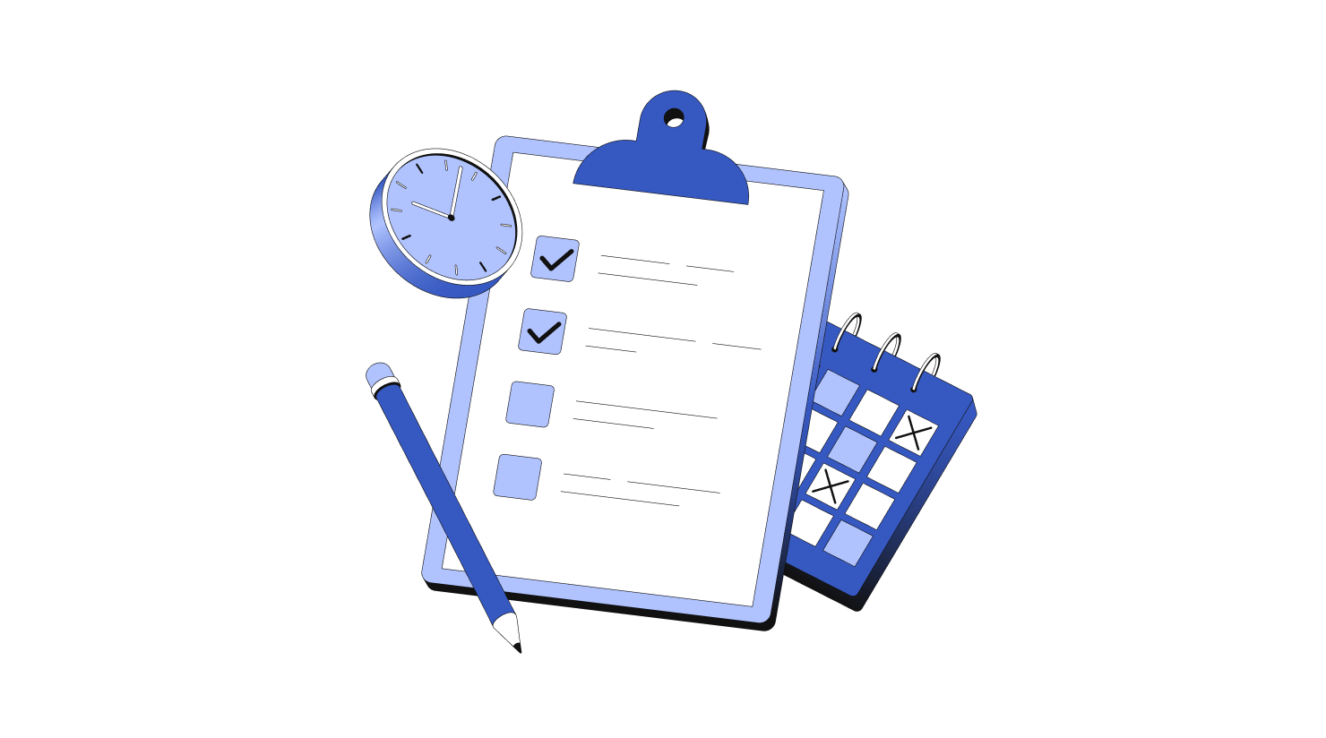 Timesheets for keeping time