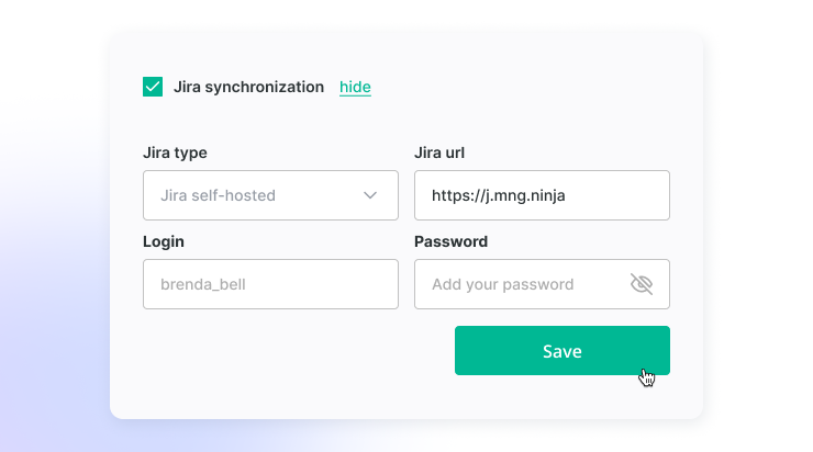 Jira sync Wobbly time tracker